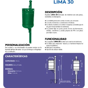 Papelera LIMA-30