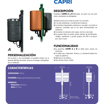 Papelera CAPRI-30-A
