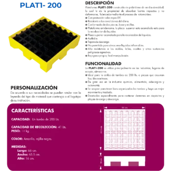 Plataforma Antiderrame PLAT1-200