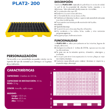 Plataforma Antiderrame PLAT2-200