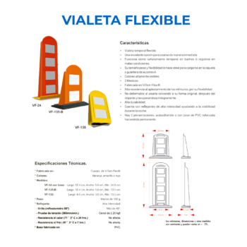 Vialeta Flexible - 135 Con Base