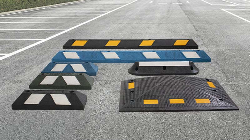 tipos de topes para estacionamiento