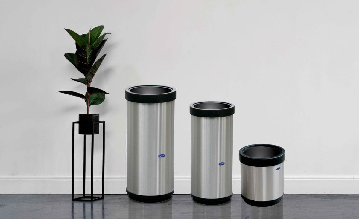 Contenedores de basura de acero inoxidable