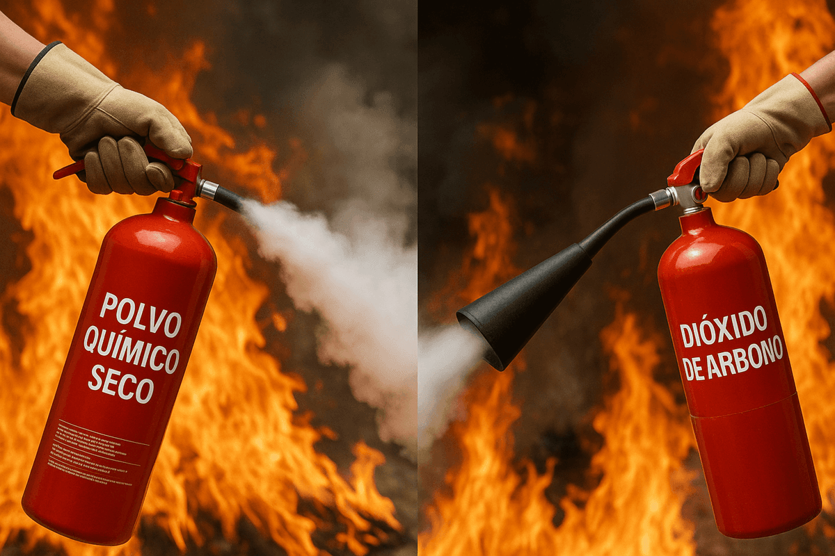 que extinguidor es mejor el de CO2 o PQS