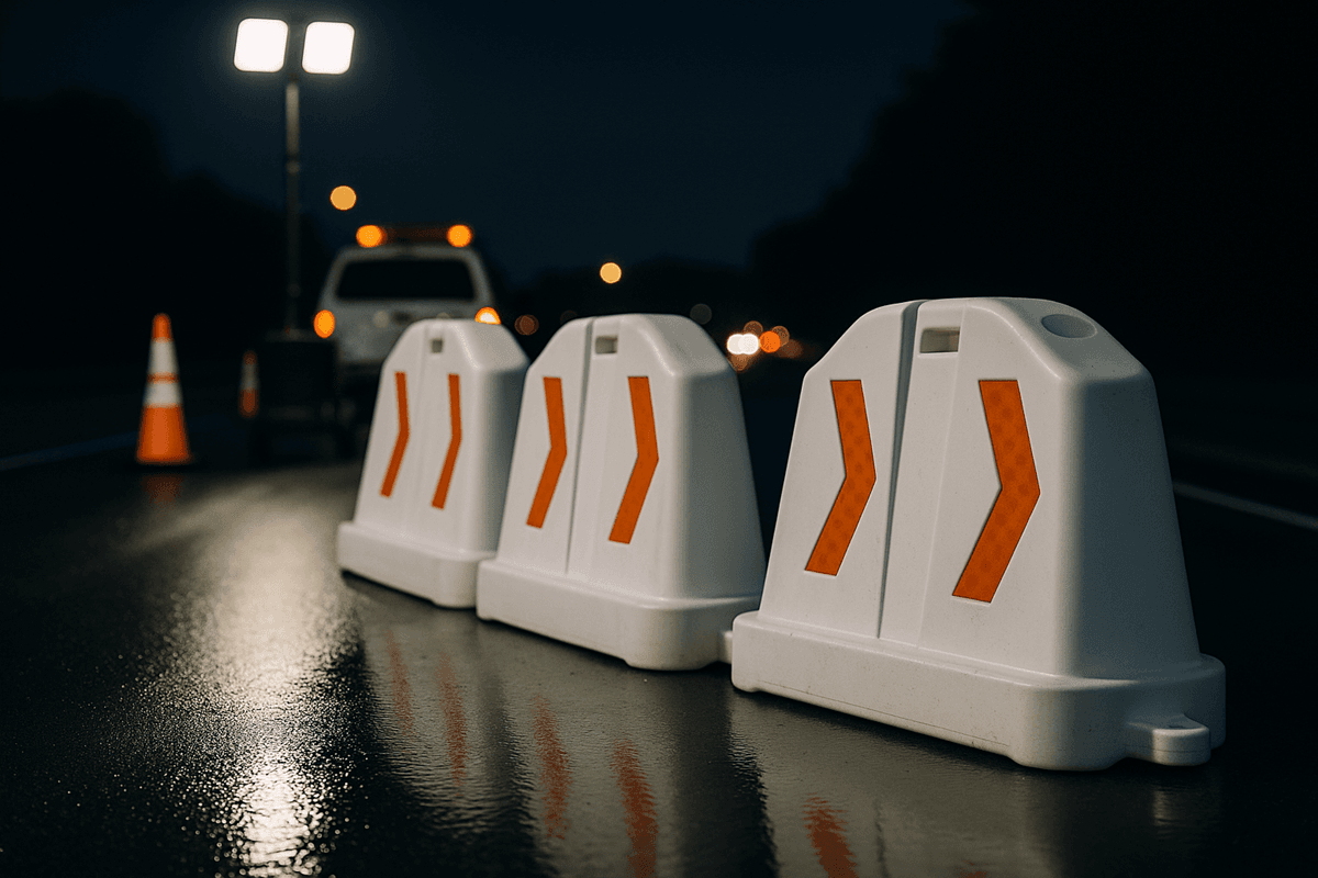 Barrera anidable con luz led